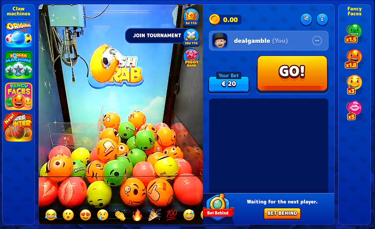 Λειτουργία Bonus Crab στο WishWin